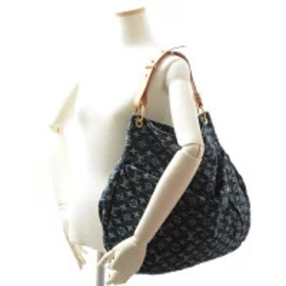 Louis Vuitton Daily Shoulder Bag Monogram Denim Blue - Picture 9 of 9